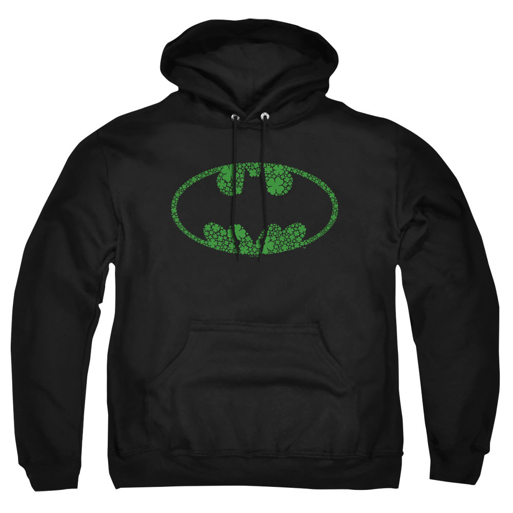 Batman St. Patrick'S Day Shamrock Logo Mens Hoodie Black Officially Licensed