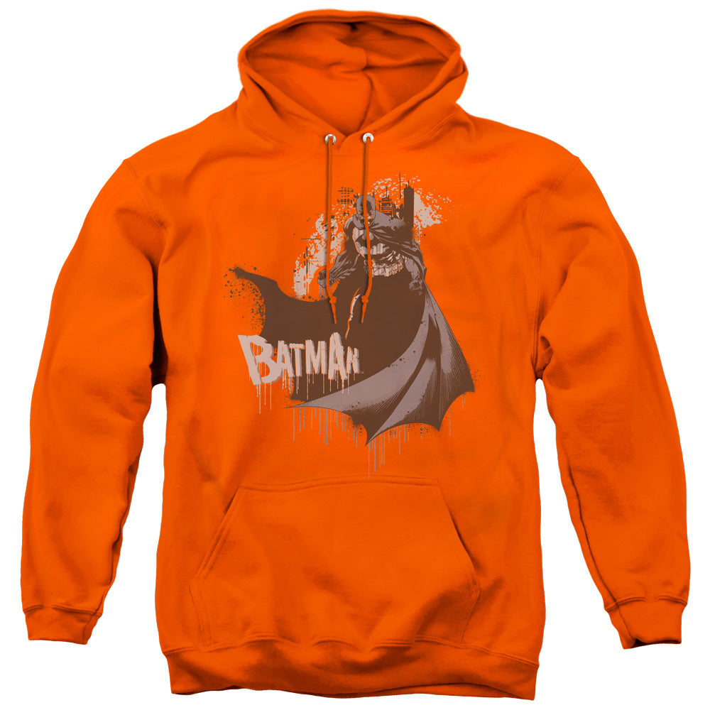 Batman The Drip Knight Mens Hoodie Orange Officially Licensed