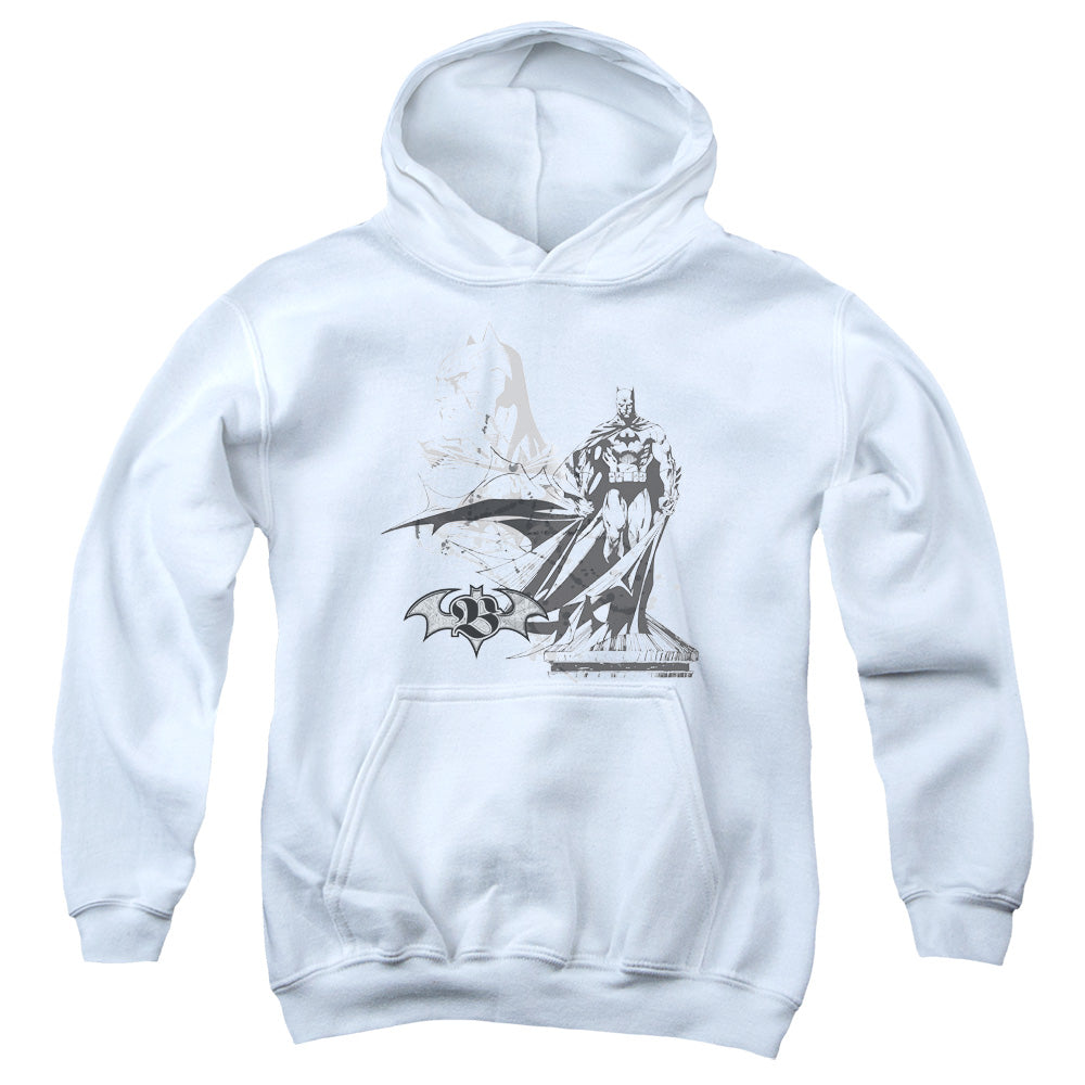 Batman Overseer Kids Youth Hoodie White Officially Licensed