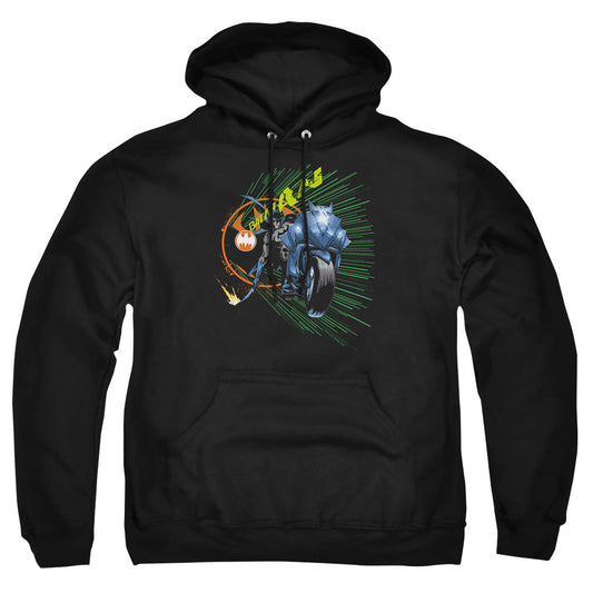 Batman Batcycle Mens Hoodie Black Officially Licensed