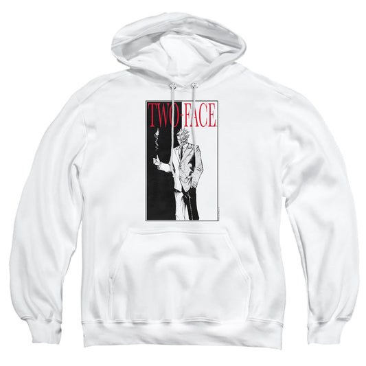 Batman Two Face Mens Hoodie White Officially Licensed
