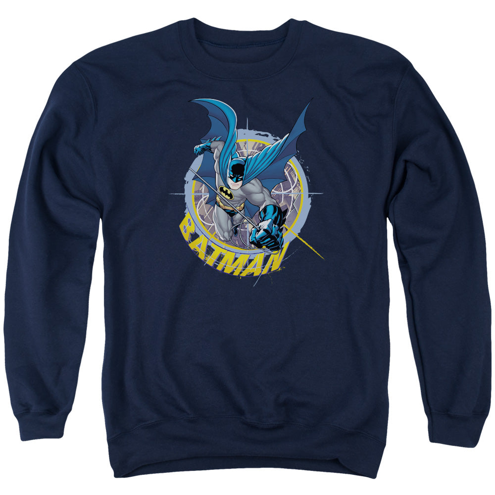 Batman In The Crosshairs Mens Crewneck Sweatshirt Navy