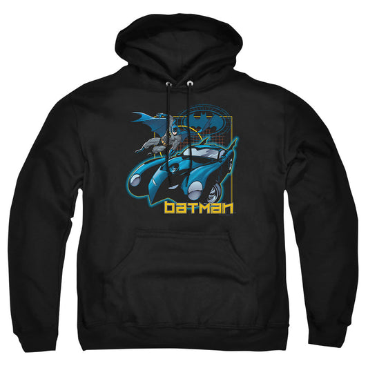 Batman Nice Wheels Mens Hoodie Black Officially Licensed