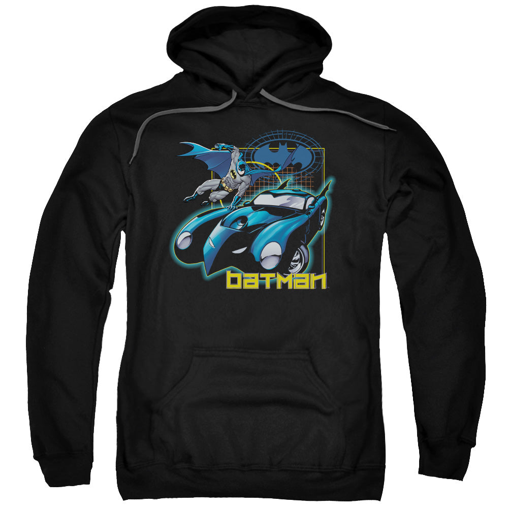 Batman Nice Wheels Mens Hoodie Black Officially Licensed