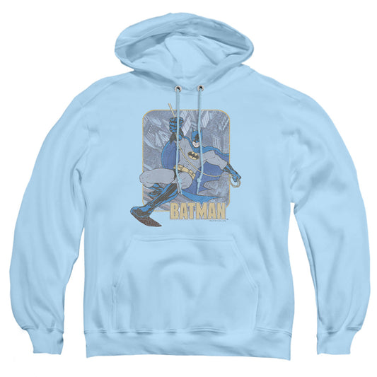Batman Come Climb With Me Mens Hoodie Light Blue Officially Licensed