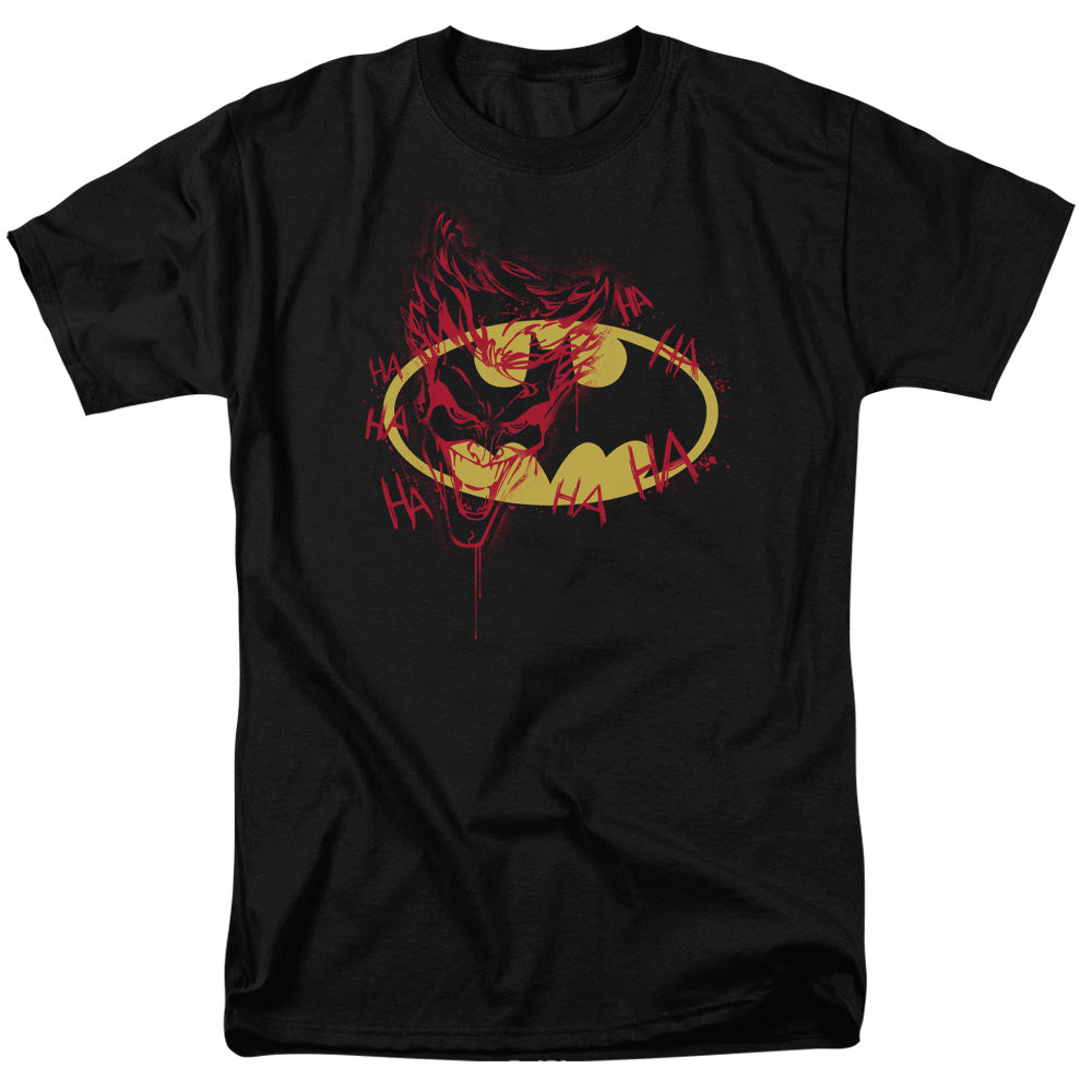 Batman Joker Graffiti Mens T Shirt Black Officially Licensed
