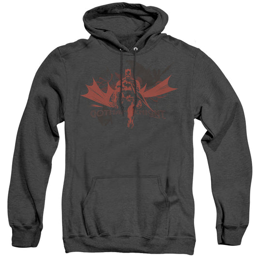 Batman Gotham Knight Heather Mens Hoodie Black Officially Licensed