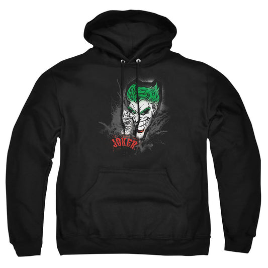Batman Joker Sprays The City Mens Hoodie Black Officially Licensed