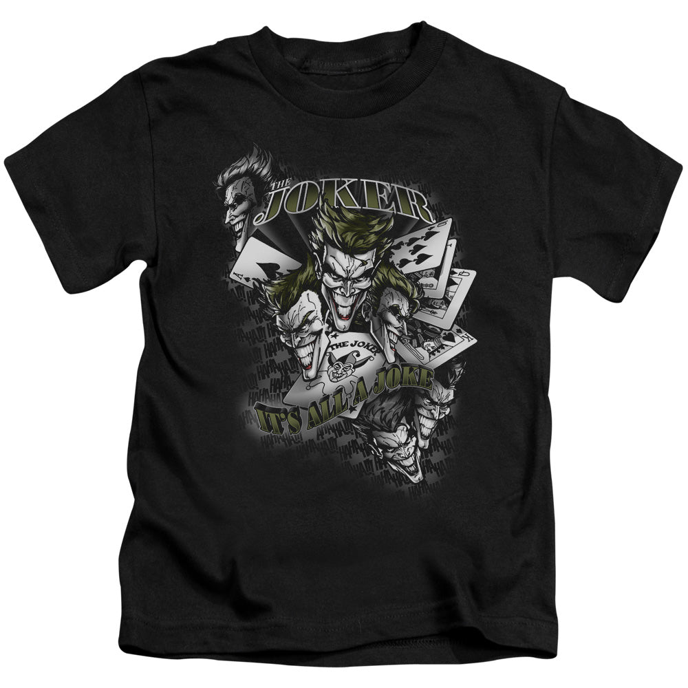 Batman Its All A Joke Juvenile Kids Youth T Shirt Black Officially Licensed
