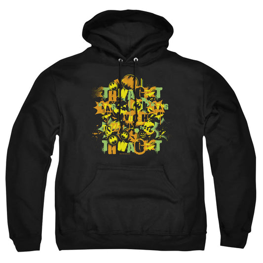 Batman Halloween Knight Sounds Mens Hoodie Black Officially Licensed