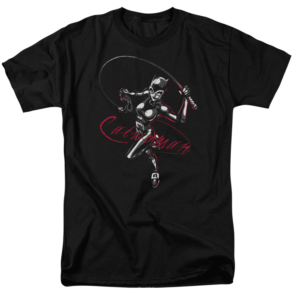 Batman Kitten With A Whip Mens T Shirt Black Officially Licensed