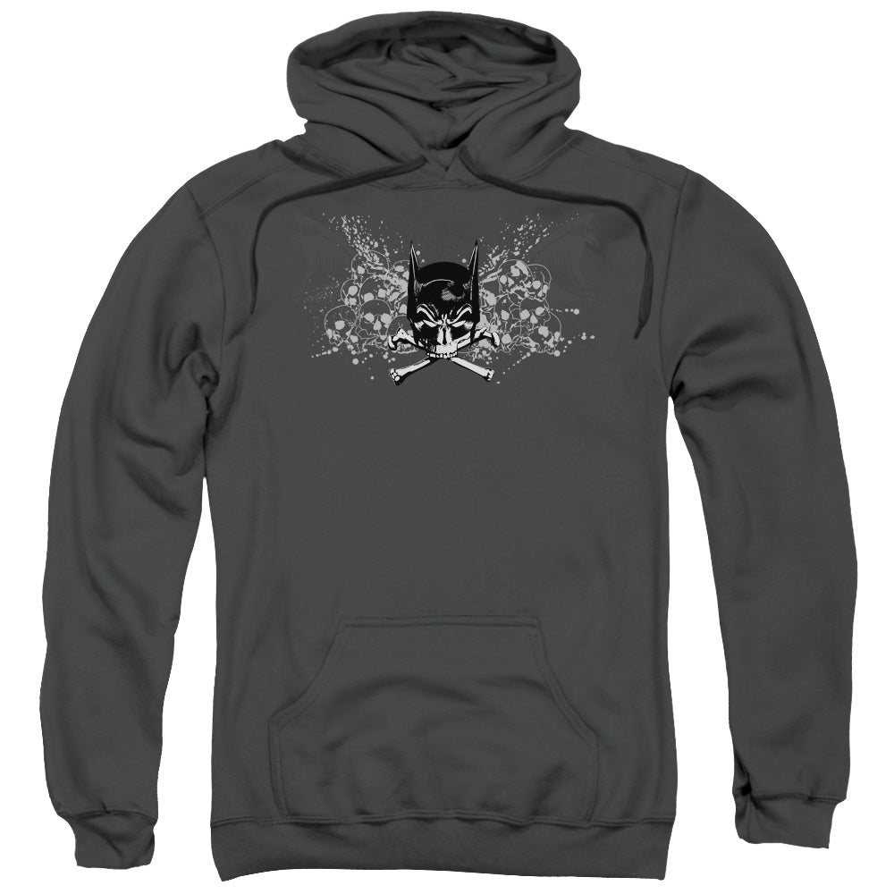 Batman Ill Omen Mens Hoodie Charcoal Officially Licensed