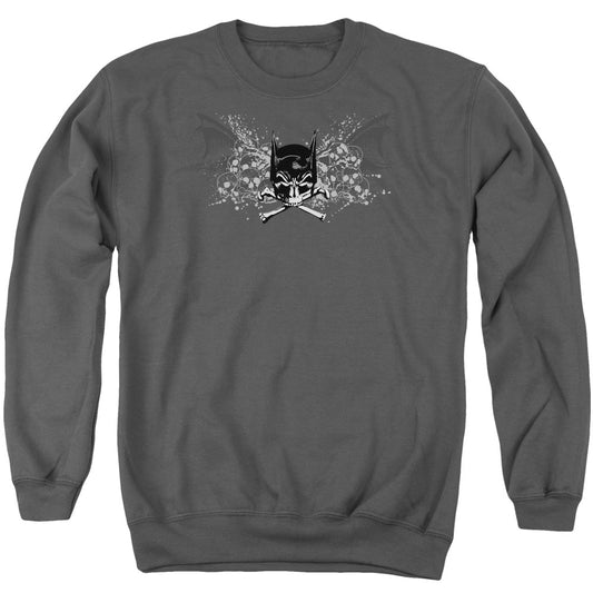 Batman Ill Omen Mens Crewneck Sweatshirt Charcoal