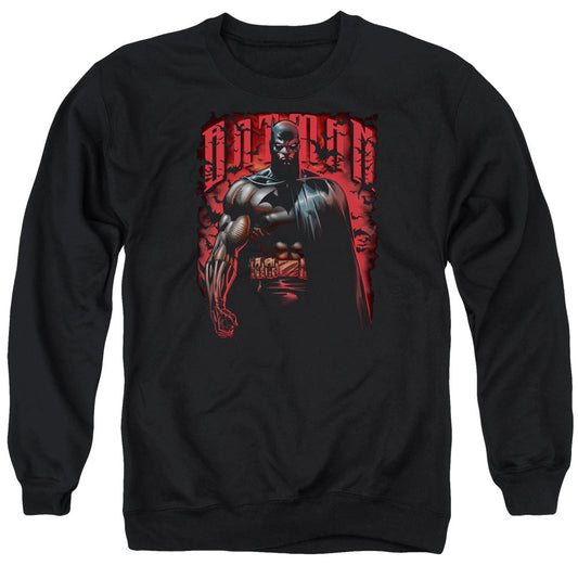 Batman Red Knight Mens Crewneck Sweatshirt Black