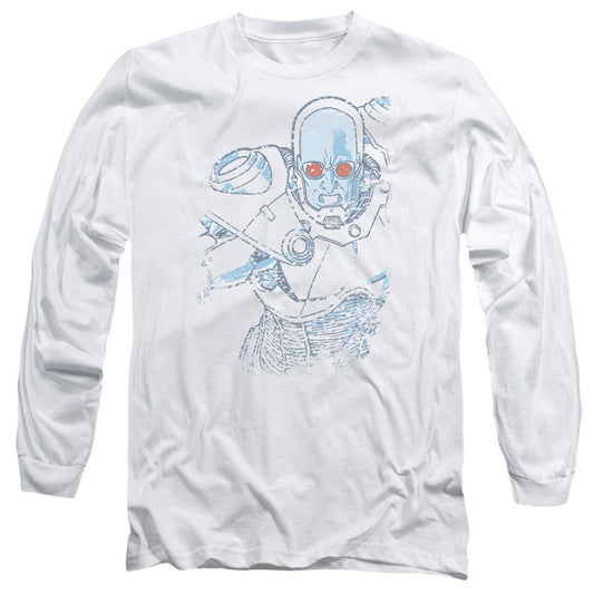 Batman Snowblind Freeze Mens Long Sleeve Shirt White Officially Licensed