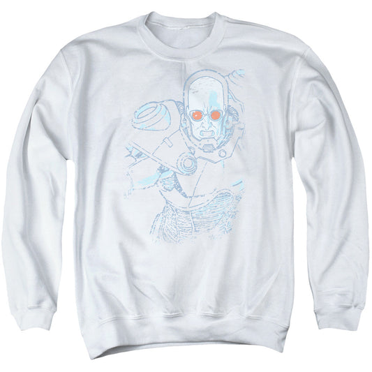 Batman Snowblind Freeze Mens Crewneck Sweatshirt White