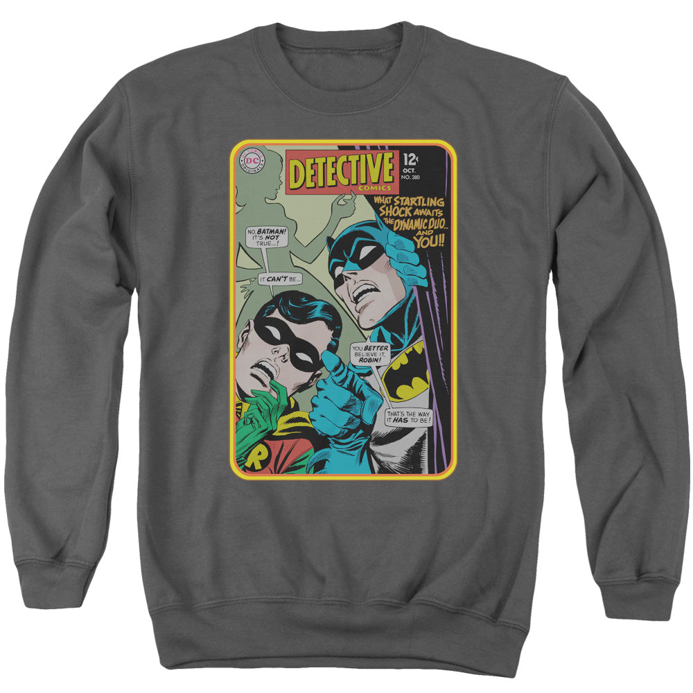 Batman Detective #380 Mens Crewneck Sweatshirt Charcoal