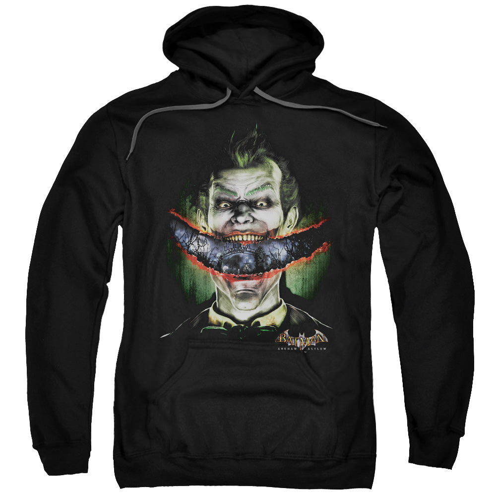 Batman Aa Crazy Lips Mens Hoodie Black Officially Licensed