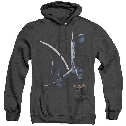 Batman Aa Arkham Batman Heather Mens Hoodie Black Officially Licensed