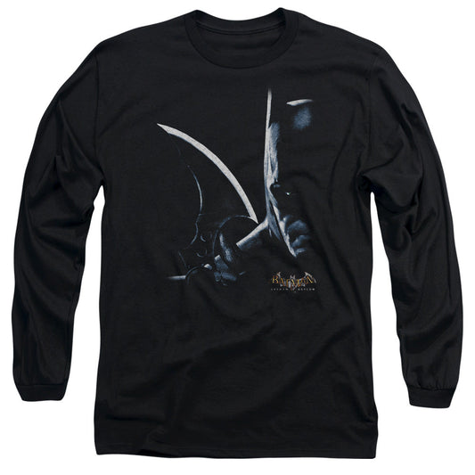 Batman Aa Arkham Batman Mens Long Sleeve Shirt Black Officially Licensed