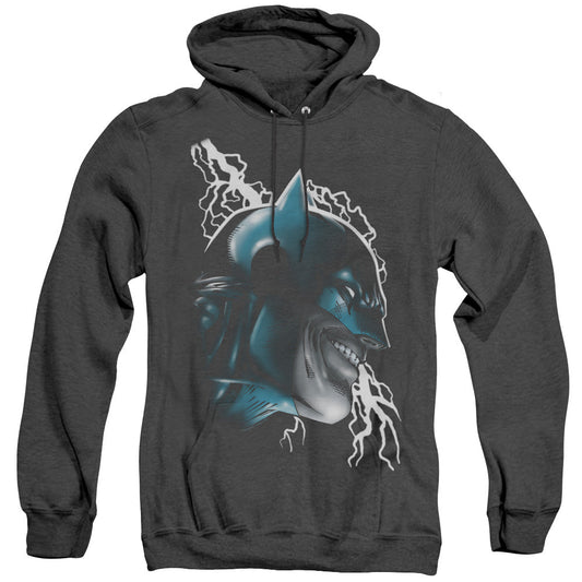 Batman Crazy Grin Heather Mens Hoodie Black Officially Licensed