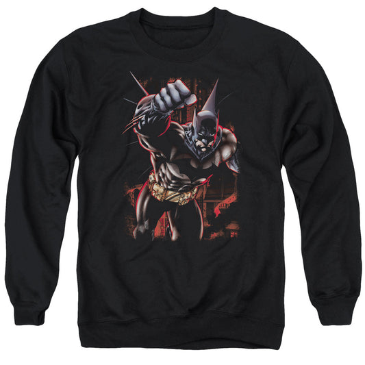 Batman Crimson Knight Mens Crewneck Sweatshirt Black