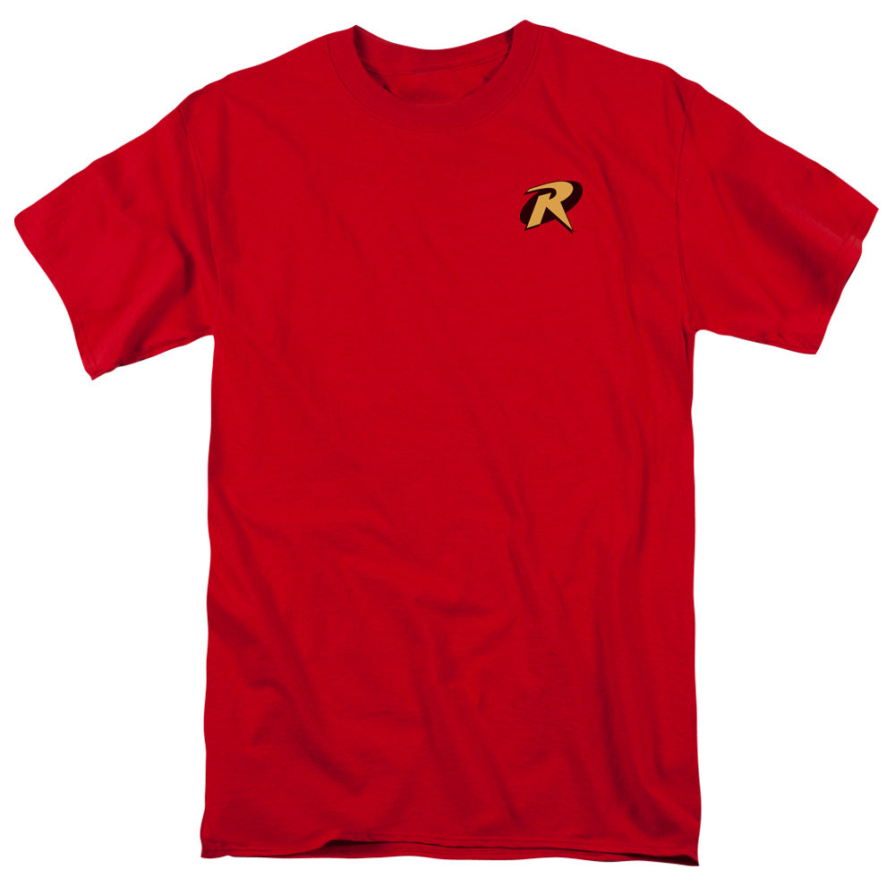 Batman Robin Logo Mens T Shirt Red Officially Licensed