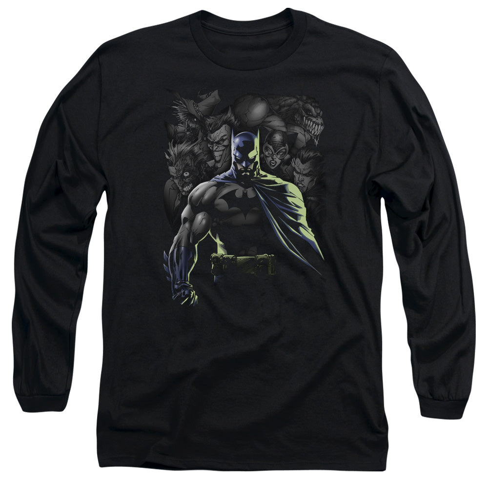 Batman Villains Unleashed Mens Long Sleeve Shirt Black Officially Licensed