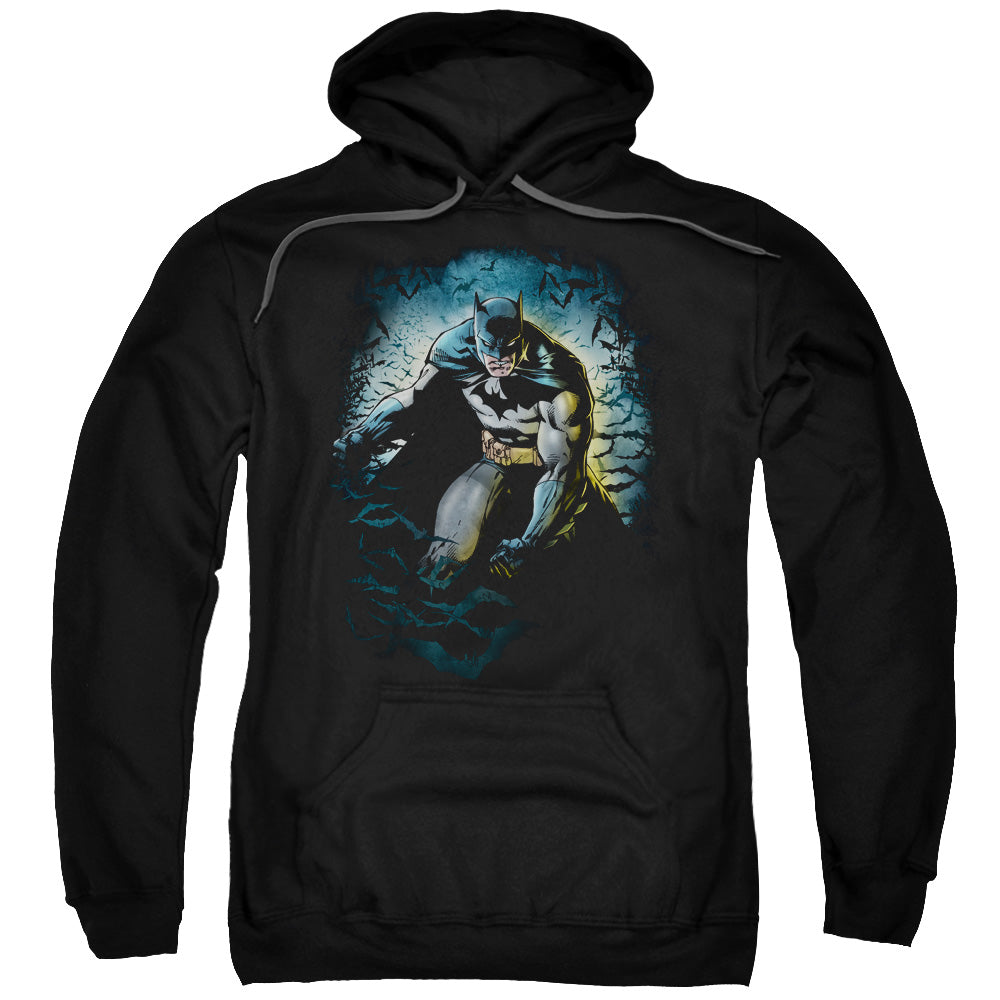 Batman Bat Cave Mens Hoodie Black Officially Licensed