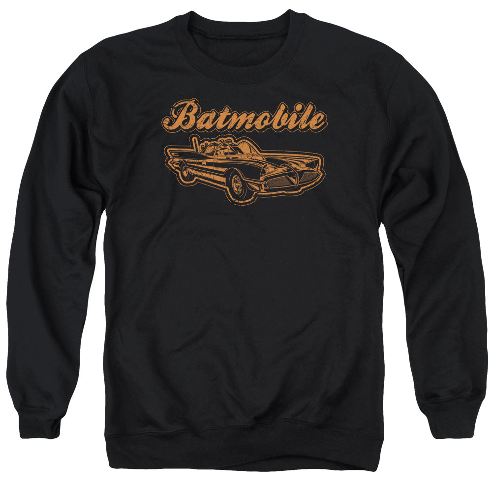 Batman Batmobile Mens Crewneck Sweatshirt Black