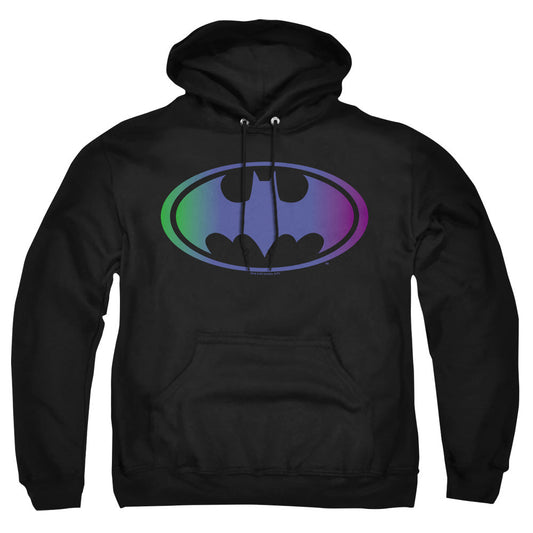 Batman Gradient Bat Logo Mens Hoodie Black Officially Licensed