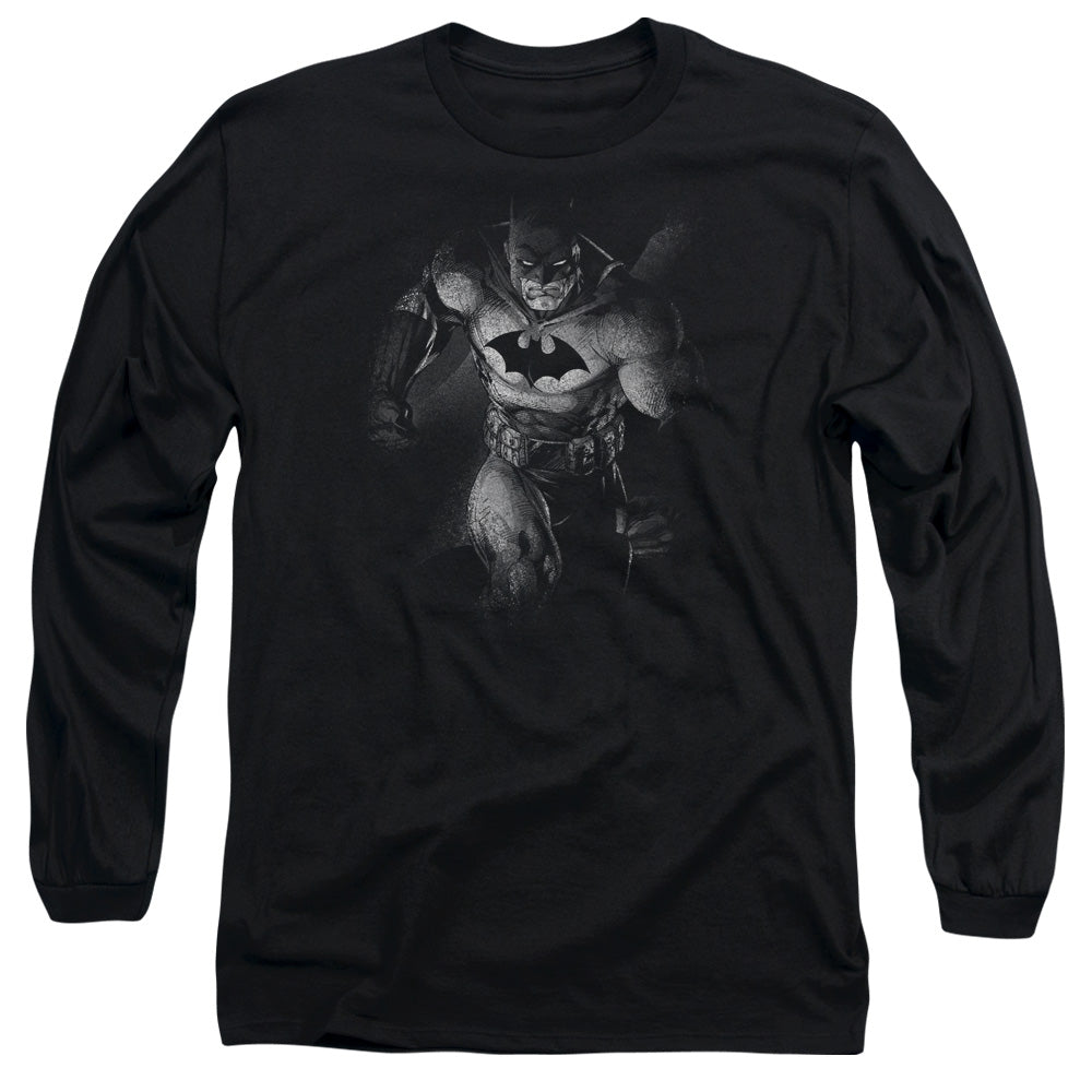 Batman Materialized Mens Long Sleeve Shirt Black Officially Licensed