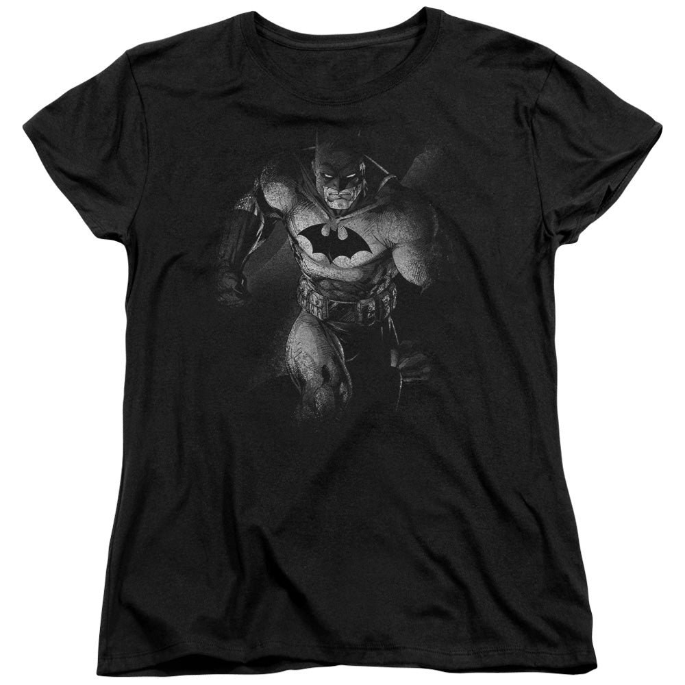 Batman Materialized Womens T Shirt Black Officially Licensed