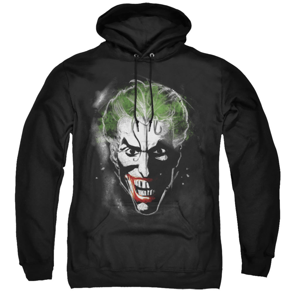 Batman Face Of Madness Mens Hoodie Black Officially Licensed