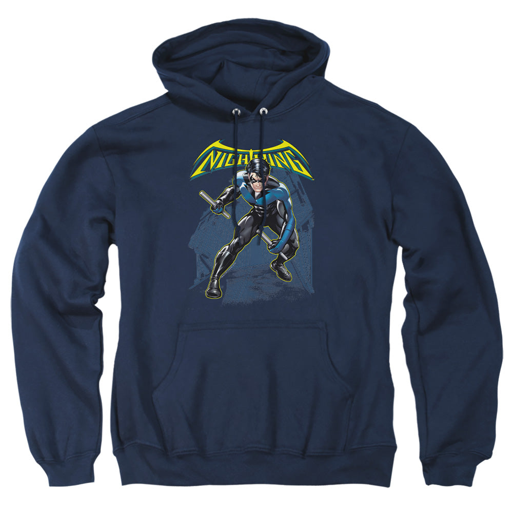 Batman Nightwing Mens Hoodie Navy Officially Licensed