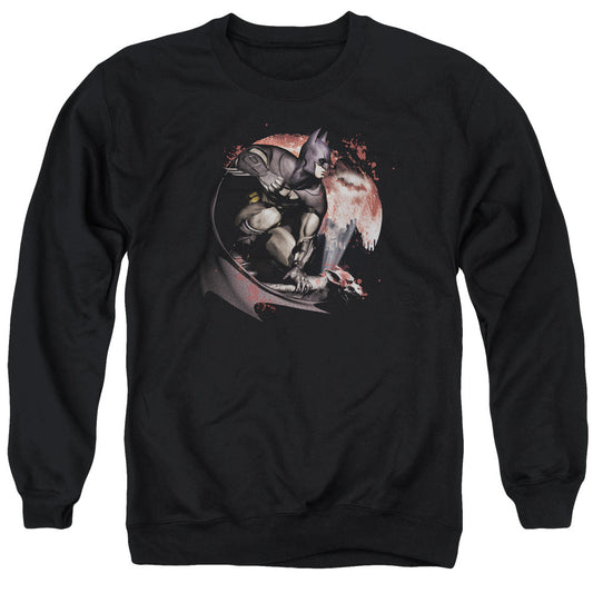 Arkham City Blood Moon Mens Crewneck Sweatshirt Black