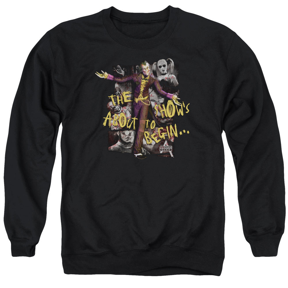 Arkham City About To Begin Mens Crewneck Sweatshirt Black