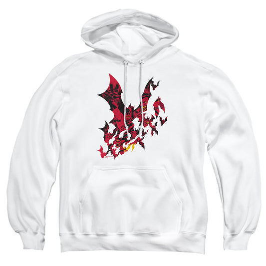 Batman Broken City Mens Hoodie White Officially Licensed
