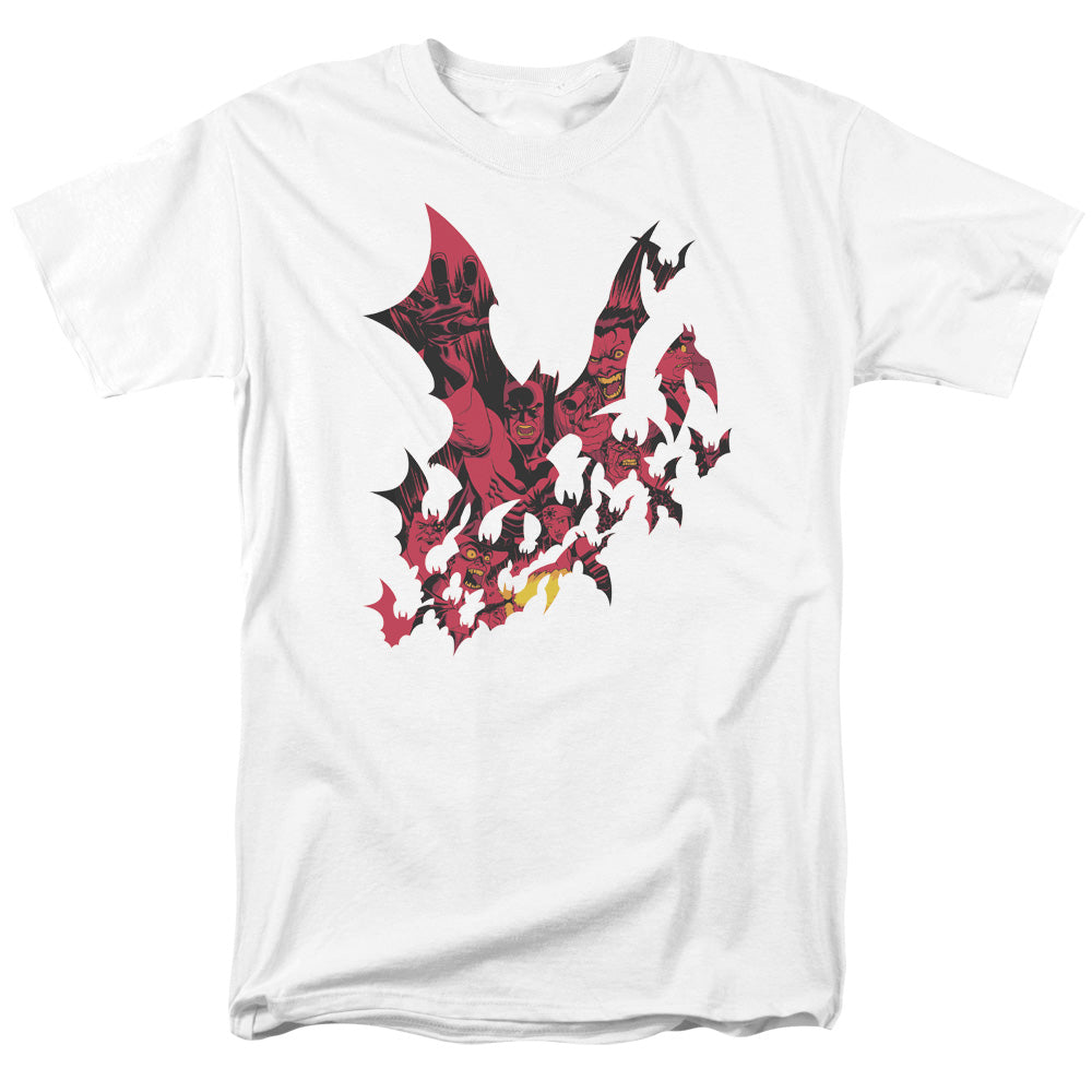 Batman Broken City Mens T Shirt White Officially Licensed