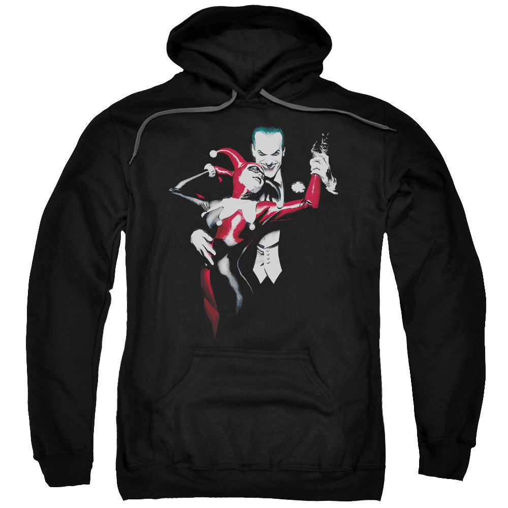 Batman Harley And Joker Mens Hoodie Black Officially Licensed