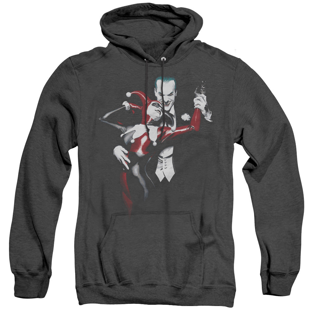 Batman Harley And Joker Heather Mens Hoodie Black Officially Licensed