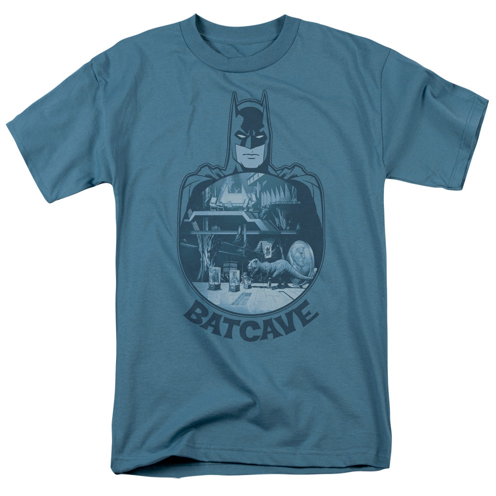 Batman Batcave Mens T Shirt Slate Officially Licensed