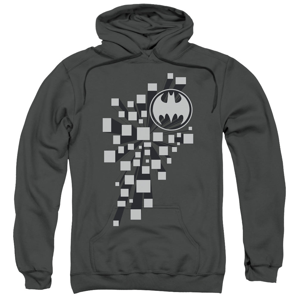 Batman Gotham 3D Mens Hoodie Charcoal Officially Licensed