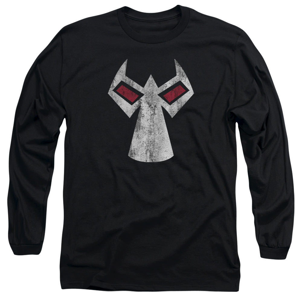 Batman Bane Mask Mens Long Sleeve Shirt Black Officially Licensed