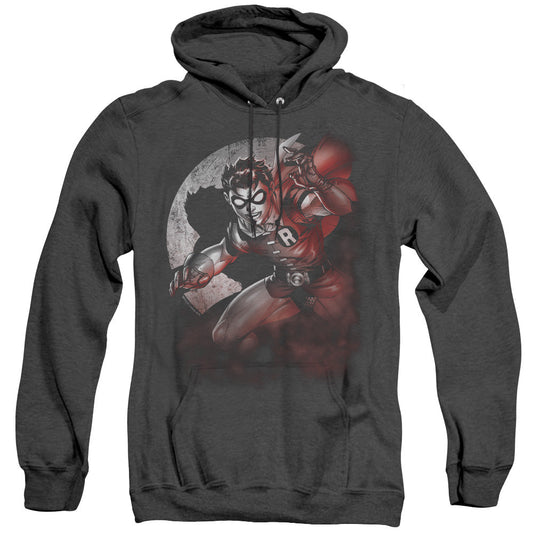 Batman Robin Spotlight Heather Mens Hoodie Black Officially Licensed