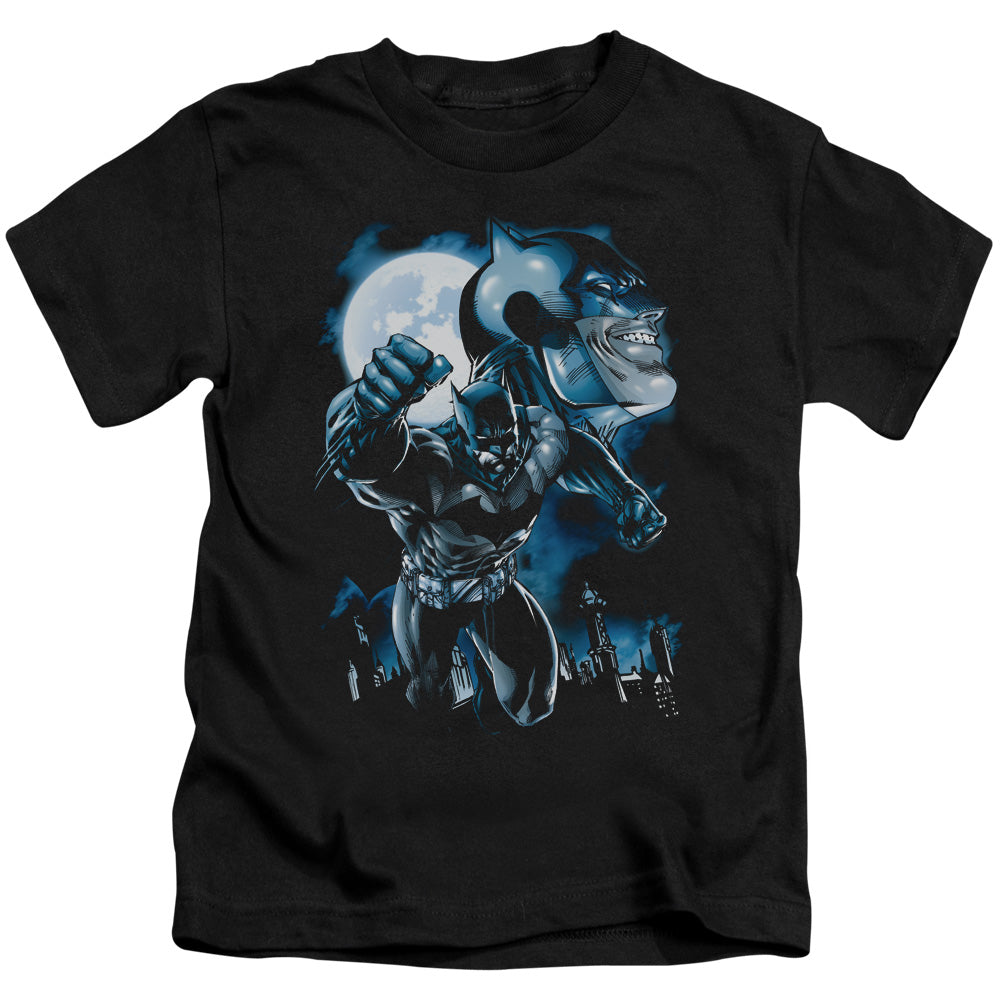 Batman Moonlight Bat Juvenile Kids Youth T Shirt Black Officially Licensed