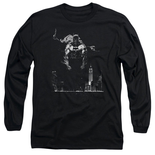 Batman Dirty City Mens Long Sleeve Shirt Black Officially Licensed
