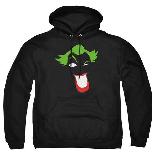 Batman Joker Simplified Mens Hoodie Black Officially Licensed
