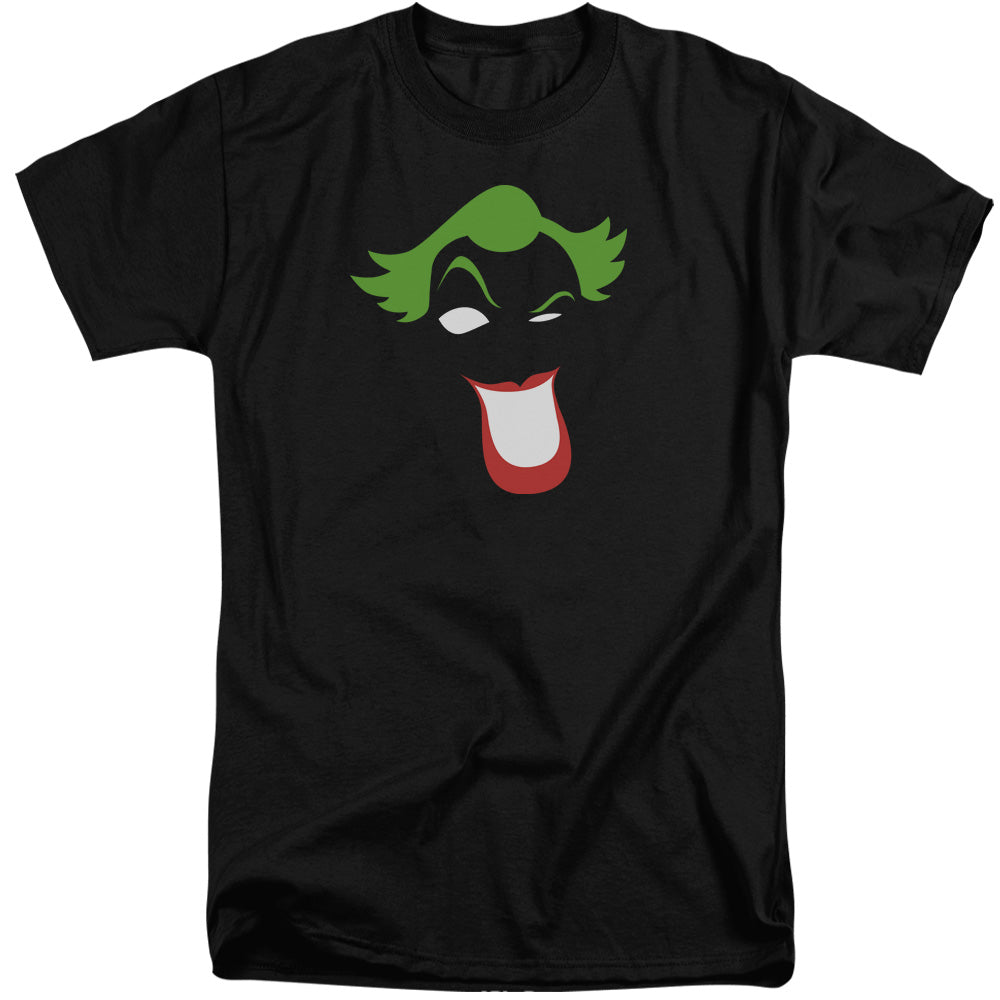 Batman Joker Simplified Mens Tall T Shirt Black Officially Licensed