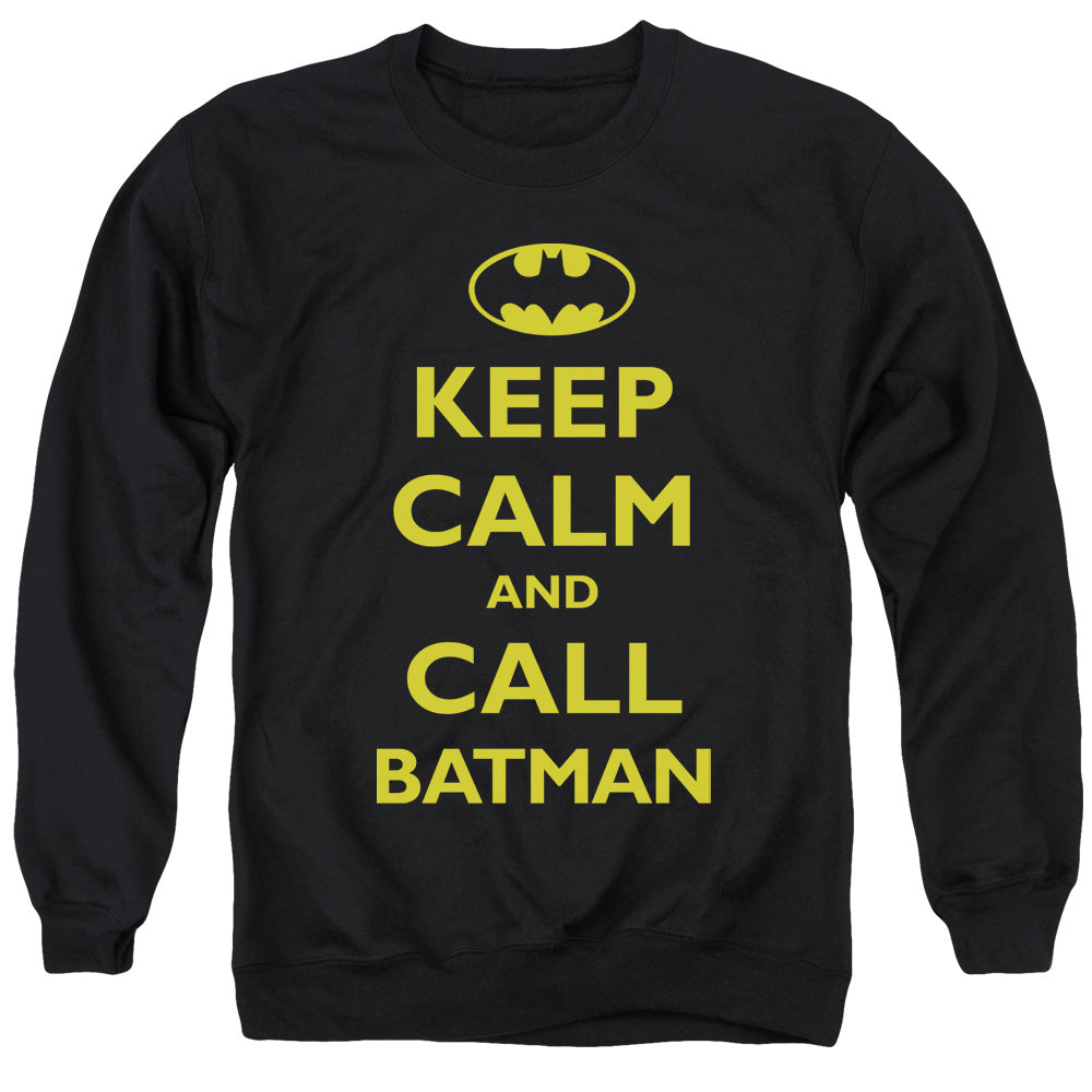 Batman Call Batman Mens Crewneck Sweatshirt Black